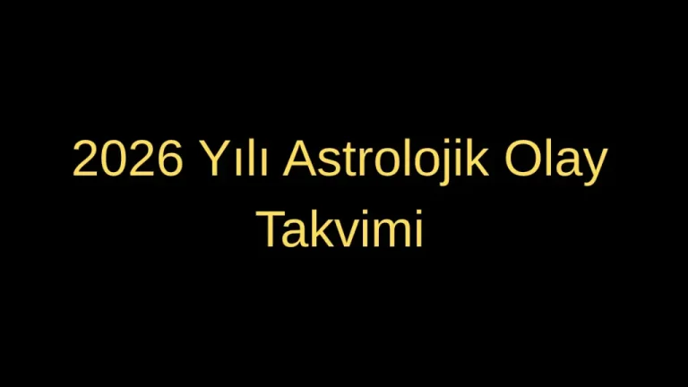 astroloji takvimi 2026: Ay Fazları ve Transitler – Rehber